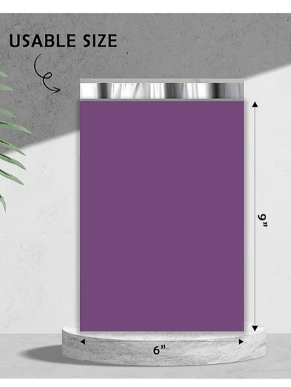 40 Purple Flat Poly Mailers 20 6x9 + 20 10x13 Self Seal Shipping Bags New - Picture 3 of 6